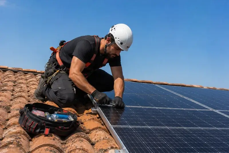 Maintenance et monitoring de panneaux solaires à Charleval